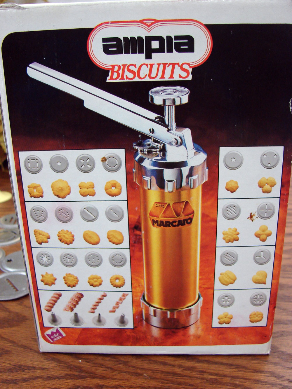 Made in Italy Ampia Marcato Biscuits Heavy Duty Professional Spritz Cookie Press Decorating Gun 20 Disc + - Image 2
