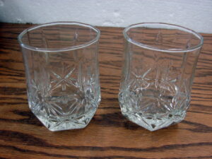 Set/2 Cristal d'Arques Ashley Old Fashion Glass from France 3 3/4"