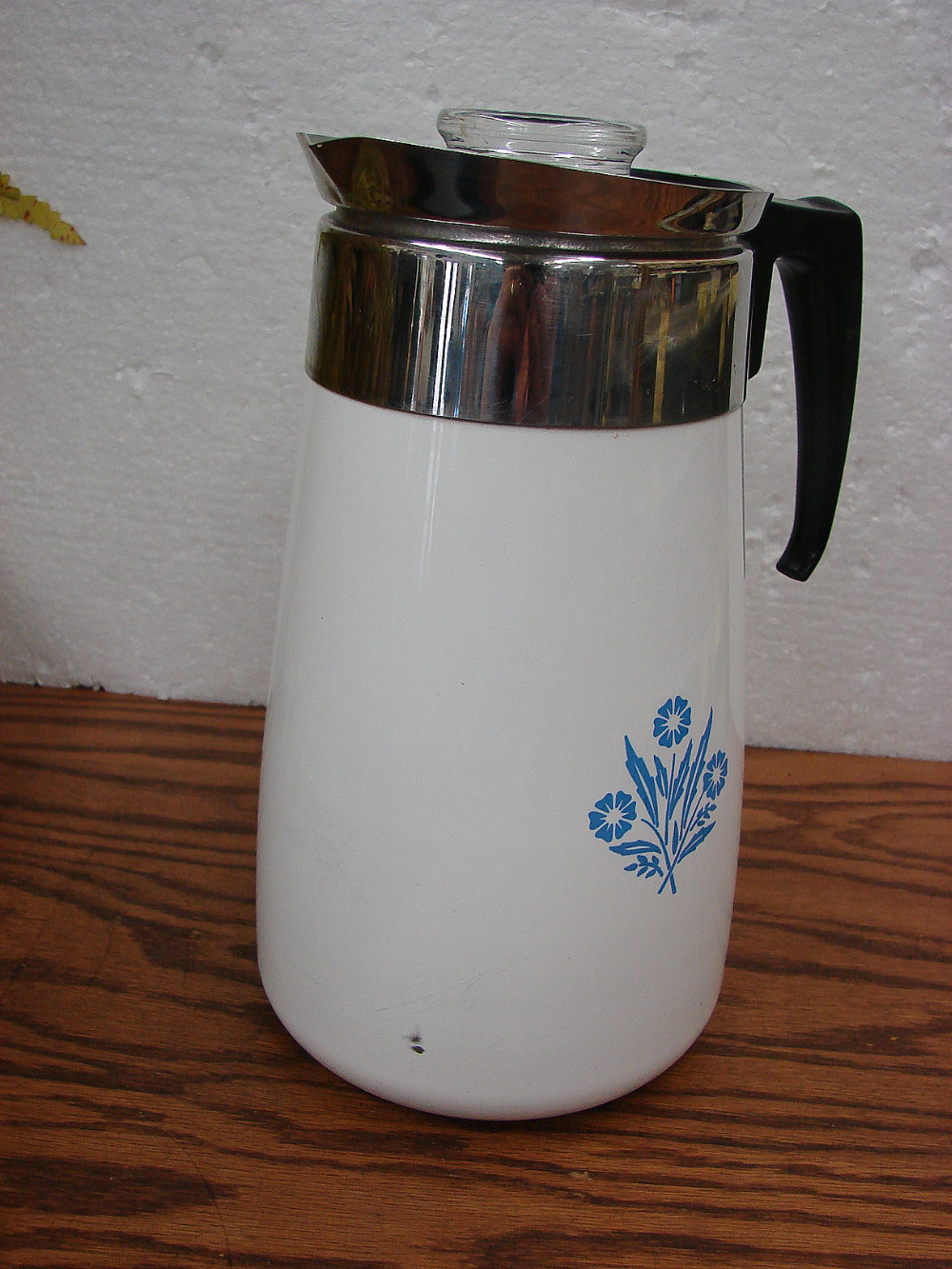 Complete 9 Cup Blue Cornflower Vintage Corning Ware Stove Top Coffee Pot Percolator - Image 4