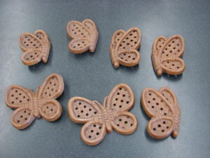 Set/7 Vintage Burwood Wall Hanging Butterflies Small and Large Open Closed Wings
