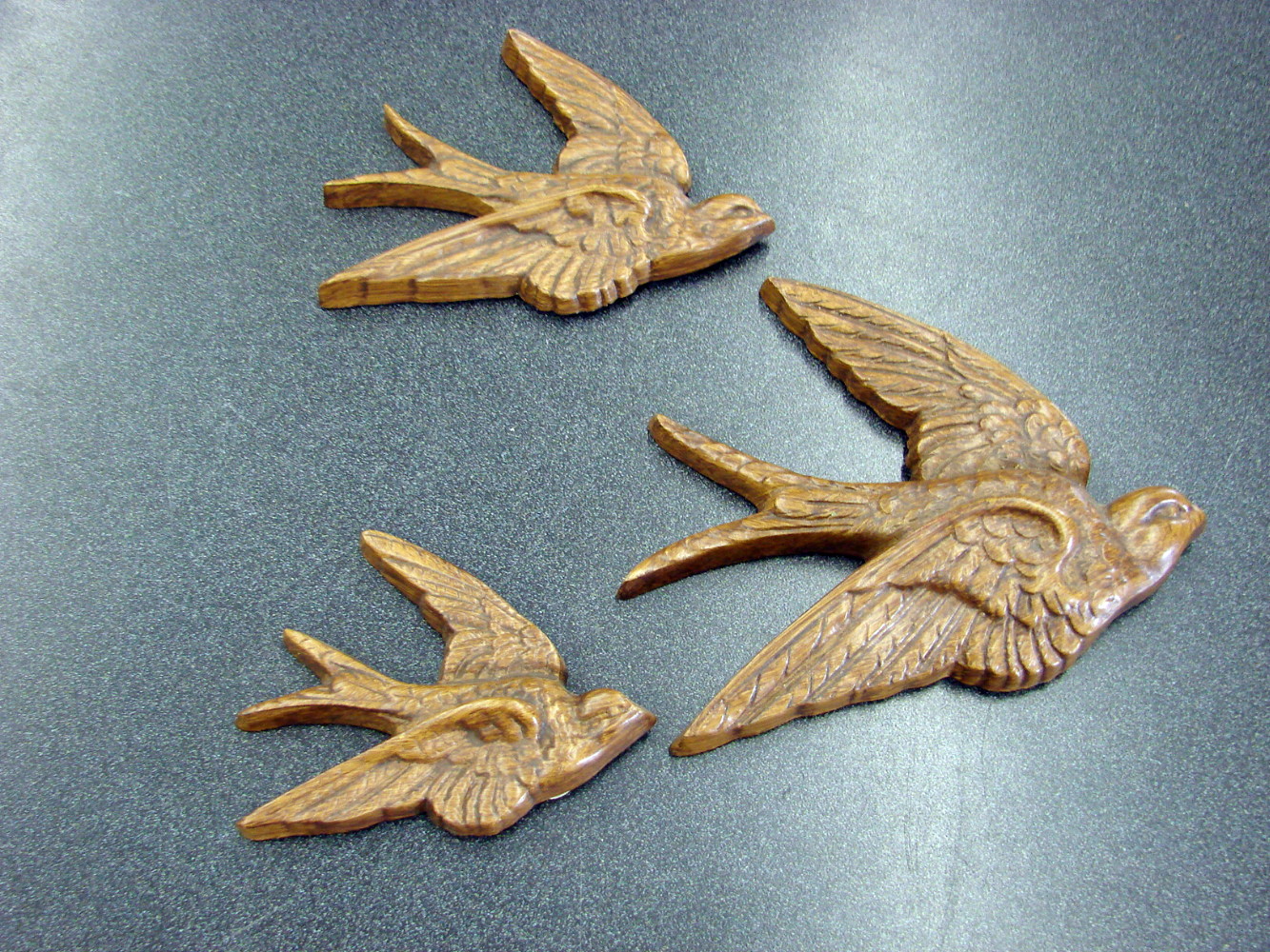 Set/3 Vintage Burwood Wall Hanging Soaring Birds