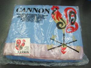Brand New Cannon Brewster Acrylic Blanket Satin Edge Blue Pink 72 x 90