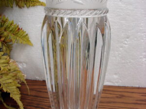 Vintage Cristal d'Arques Carthage 12" Flower Vase Gorgeous Super Heavy