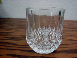 Single Vintage cristal d'arques Longchamp Old Fashion Glass 3 3/4"