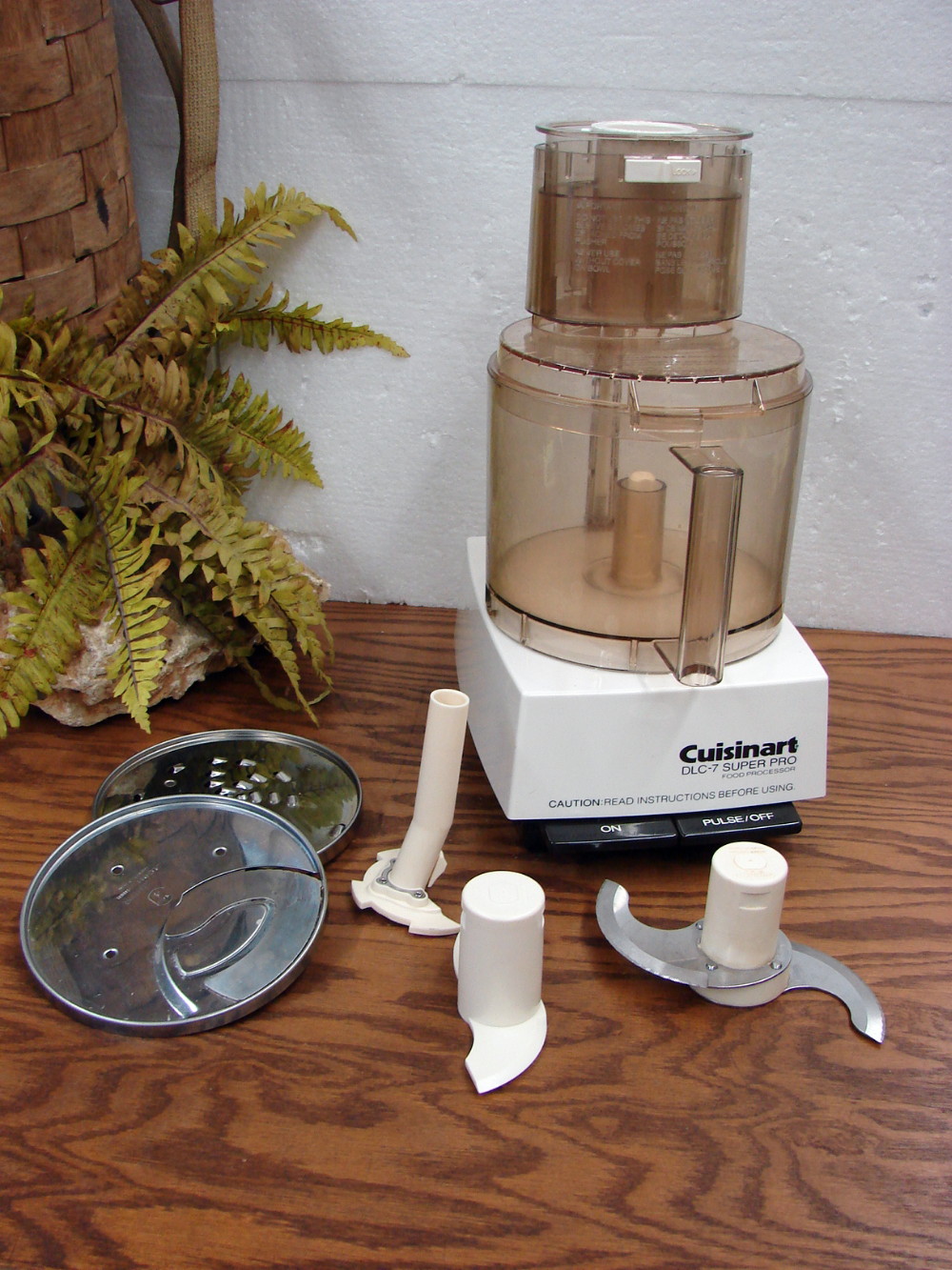 Complete Vintage Cuisinart DLC-7 Super Pro Food Processor Tested w/ Accessories