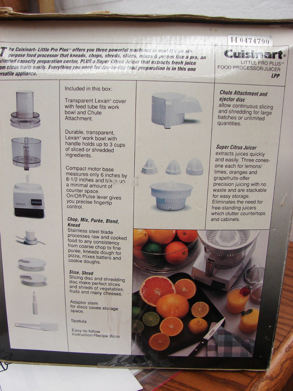 Like New Cuisinart Little Pro Plus Type 2 Food Processor Juicer in Box - Image 8