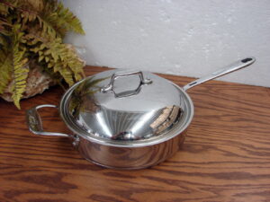 Emeril Lagasse 3 qt Stainless Steel Dome Lid Saute Pan Skillet 10"