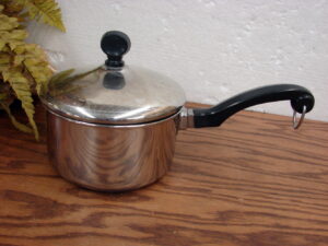 Vintage 1 Qt Farberware Aluminum Clad Stainless Steel Cookware Sauce Pan