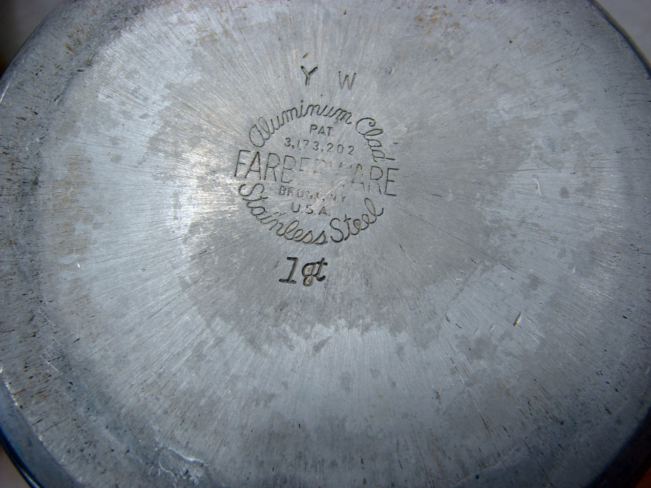 Vintage 1 Qt Farberware Aluminum Clad Stainless Steel Cookware Sauce Pan - Image 3