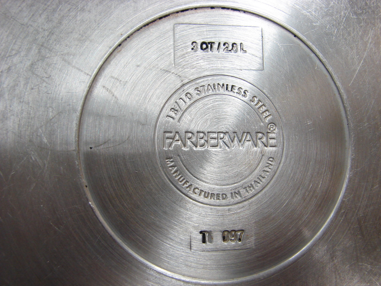 Vintage 3 Qt Farberware Aluminum Clad Stainless Steel Cookware Sauce Pan - Image 3