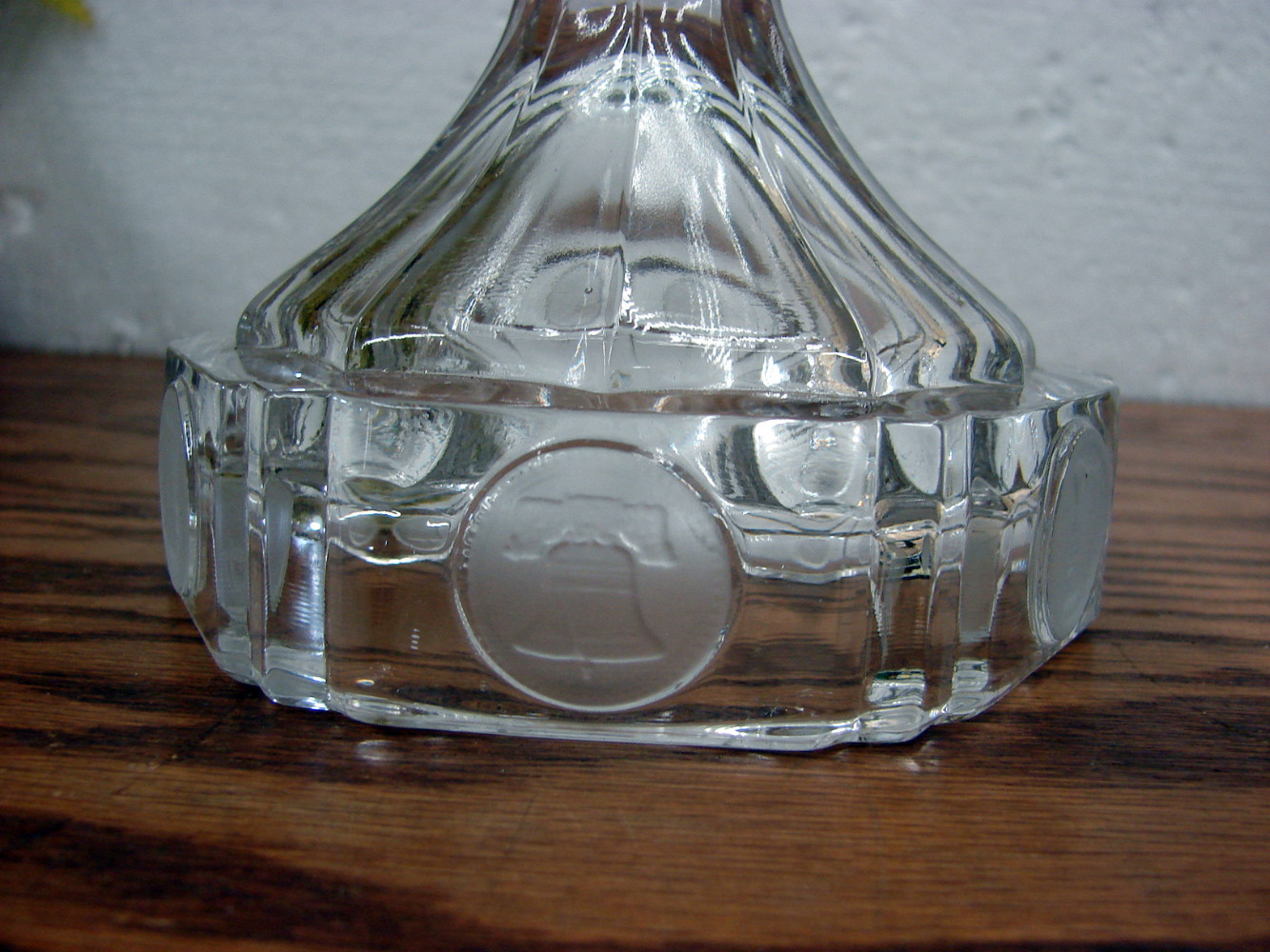 Vintage Fostoria Coin Glass Pedestal Cake Stand w/ Original Sticker - Image 3