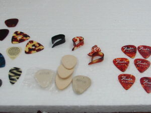 Mixed Lot 35 Vintage Guitar Picks Fiber Japan D'Andrea Fender Medium and Heavy Tortoise etc.