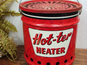Vintage Hot-Ter Heater Alcohol Burning Camping Fish House Hunting Heater 5 Gallon Bucket Size