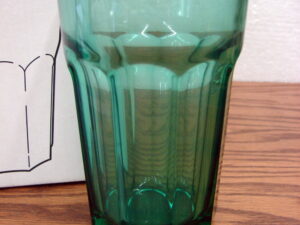 Set/8 Brand New Vintage Ikea Pokal Green 12 Oz Tumblers in Original Box Bulgaria