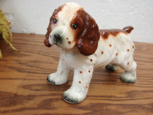 Vintage Korea Porcelain Josef Originals Cocker Spaniel Figurine Standing 7" w/ Stickers