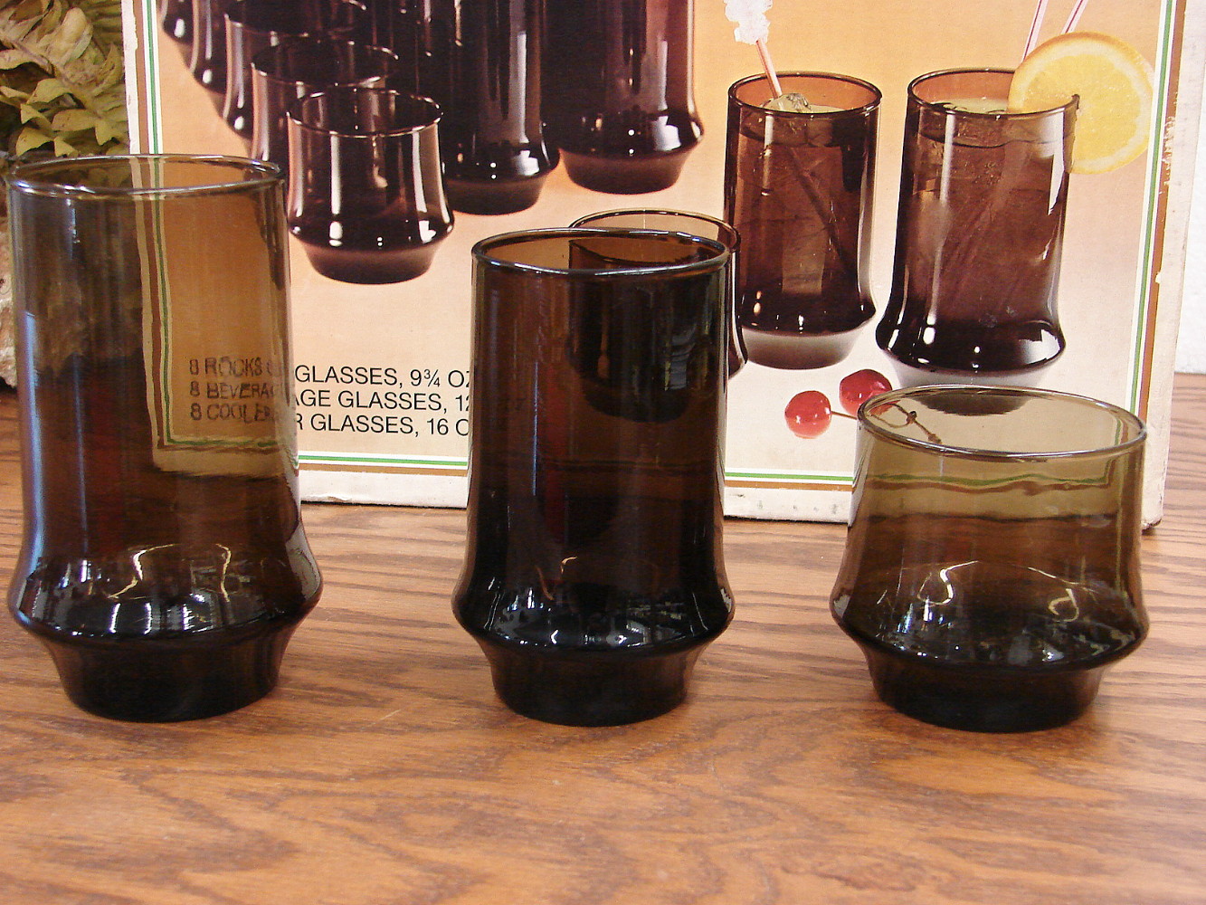 Brand New Libbey Belaire 24 Pc Chocolate Brown Glasses Drinkware - Image 2