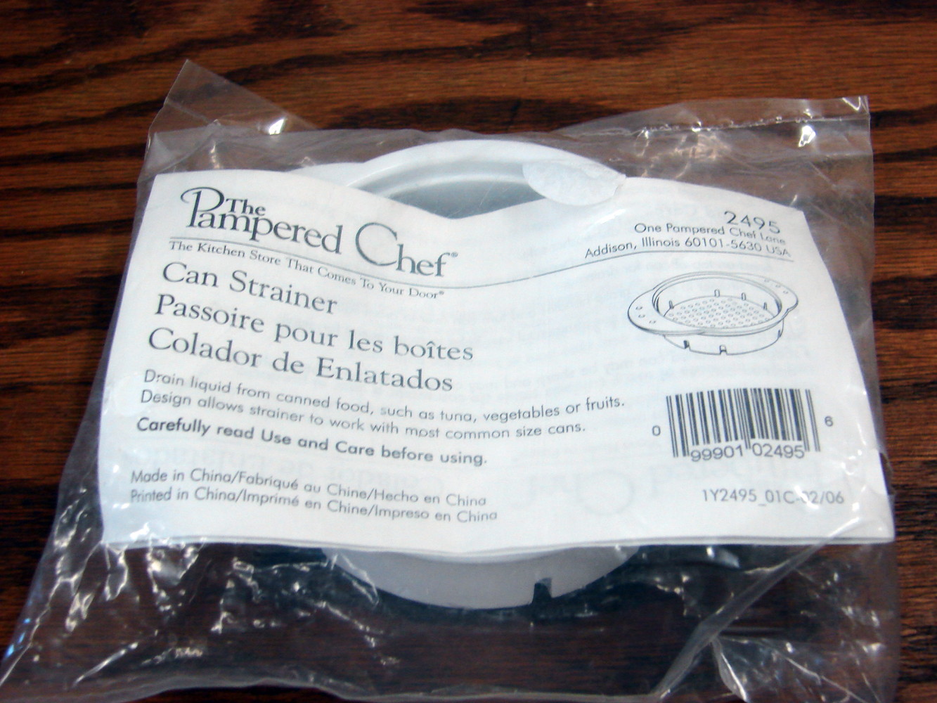 Brand New Pampered Chef Can Strainer #2495
