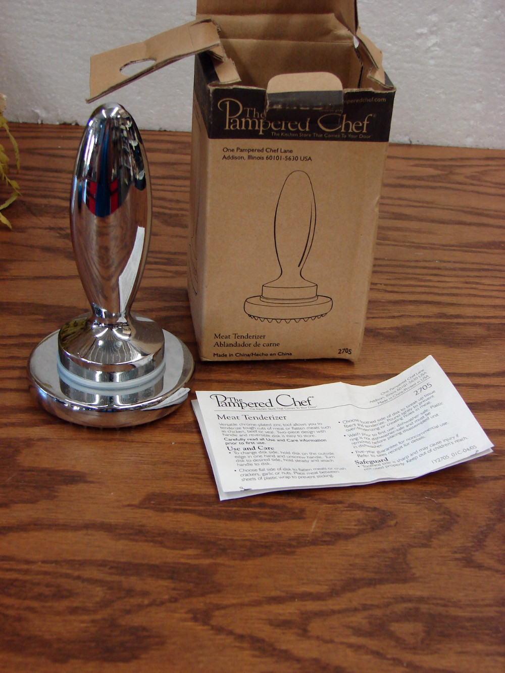Brand New Pampered Chef Meat Tenderizer #2705