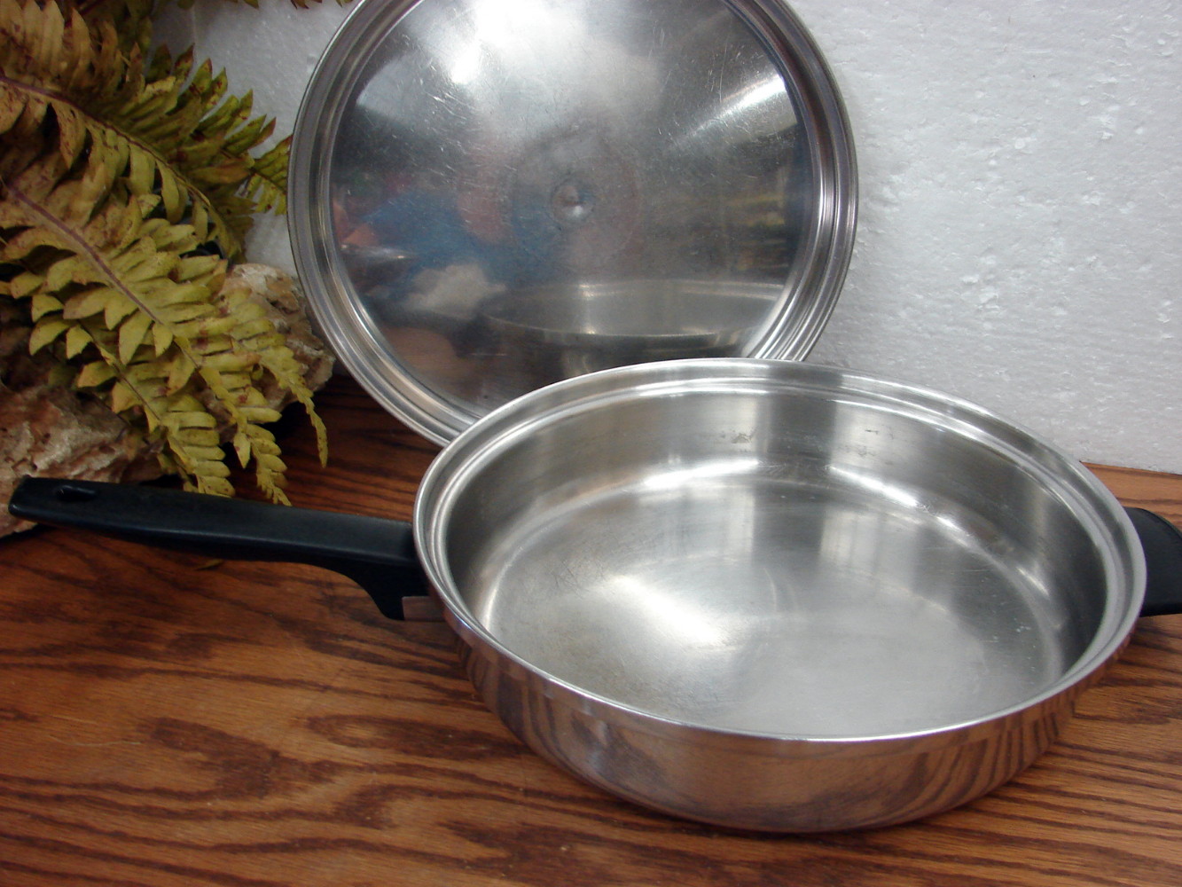 Vintage Prudential Ware Stainless Steel Skillet Egg Poacher Stock Pot w/ Lid 11" Cookware - Image 7