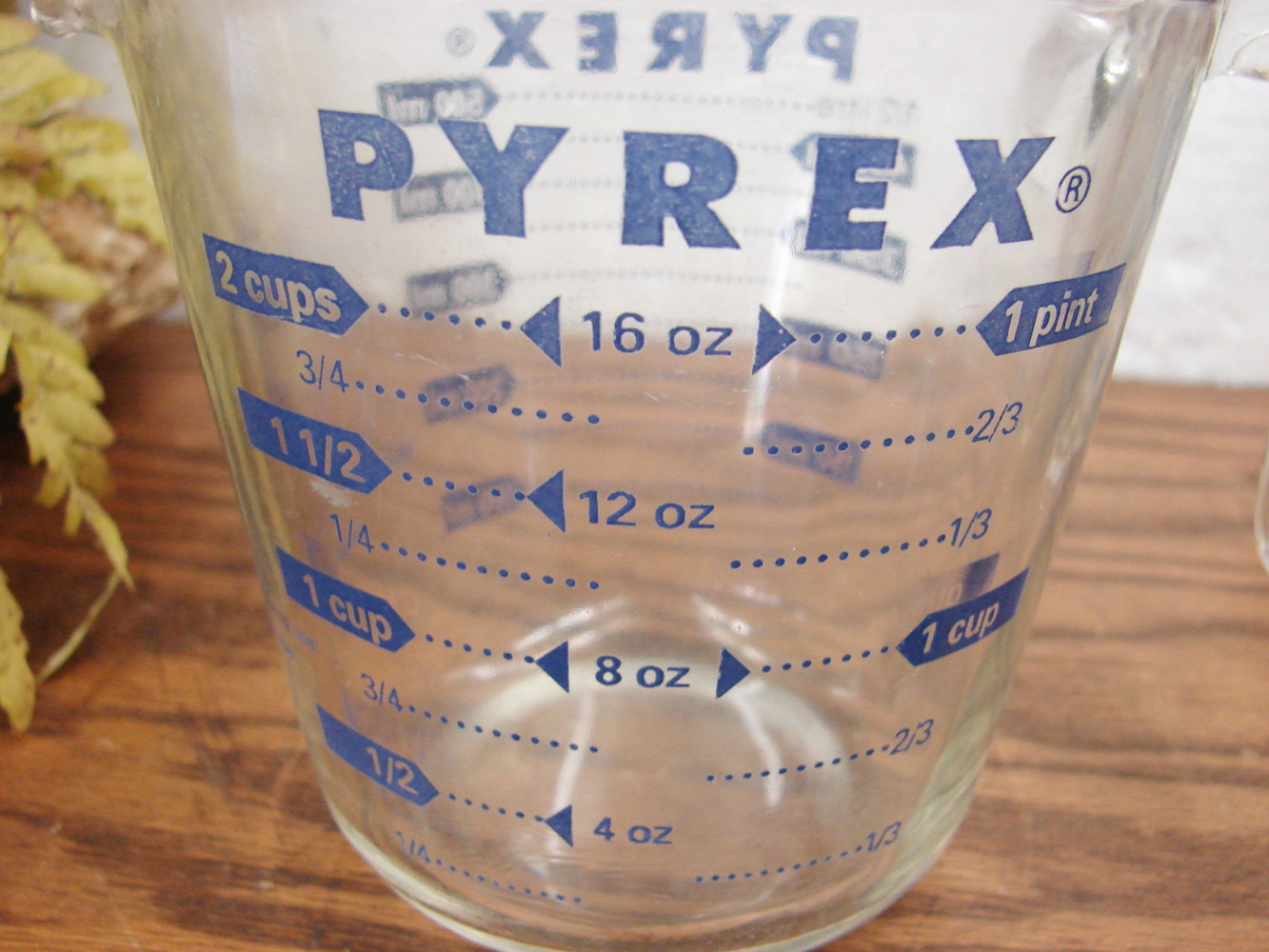 Set/3 Vintage PYREX Blue Letter Measure Glass Measuring Cup Set 1, 2 and 4 Cup - Image 3