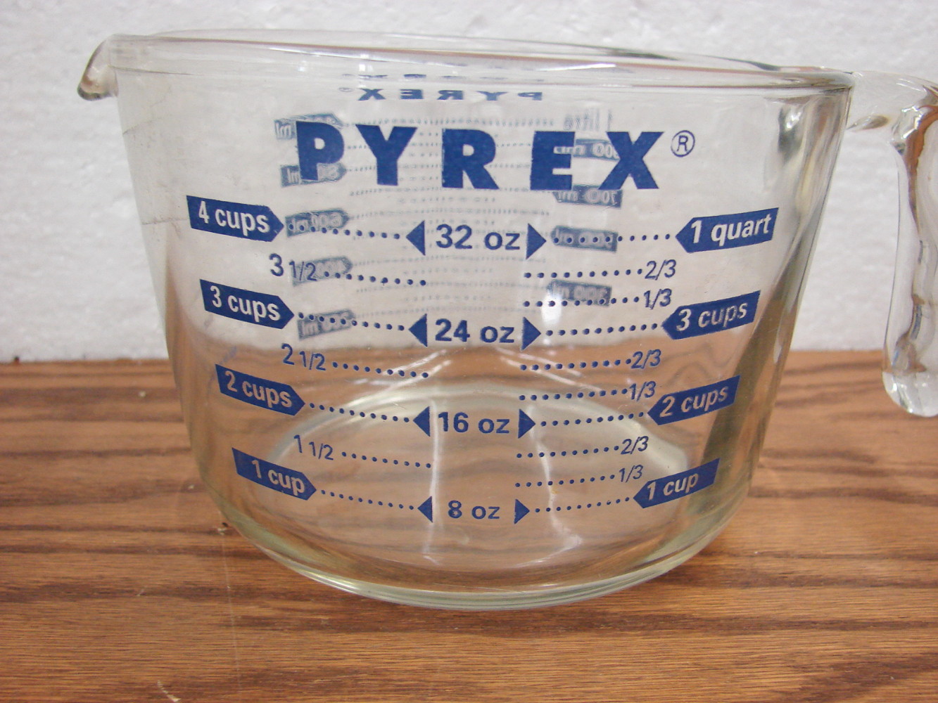 Set/3 Vintage PYREX Blue Letter Measure Glass Measuring Cup Set 1, 2 and 4 Cup - Image 4