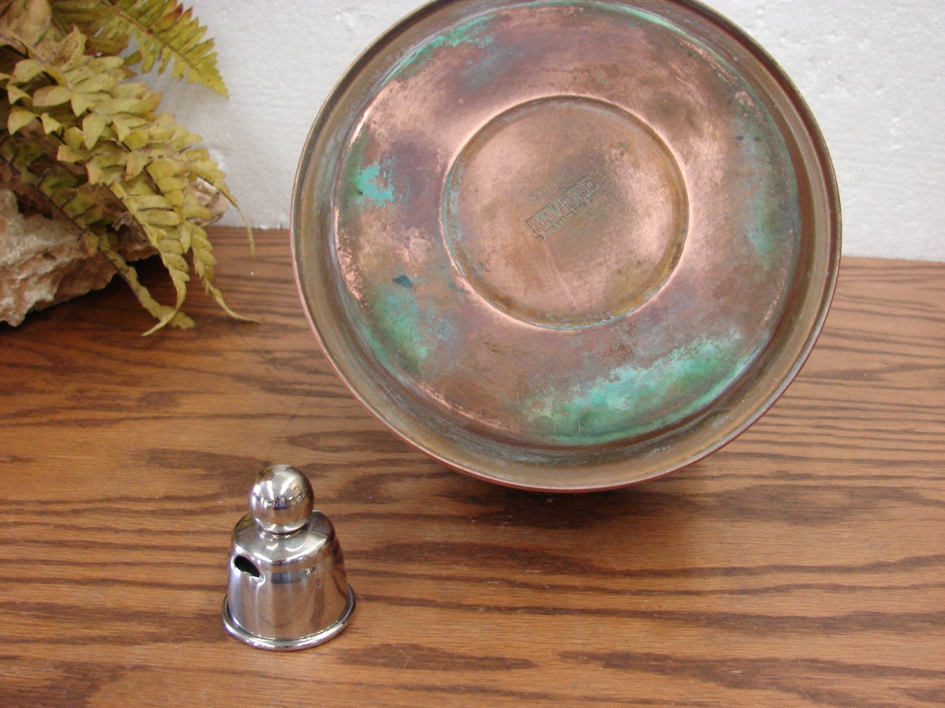 Copper Bottom Revere Ware 2 Qt Tea Pot Kettle Whistling Stainless Teapot - Image 2