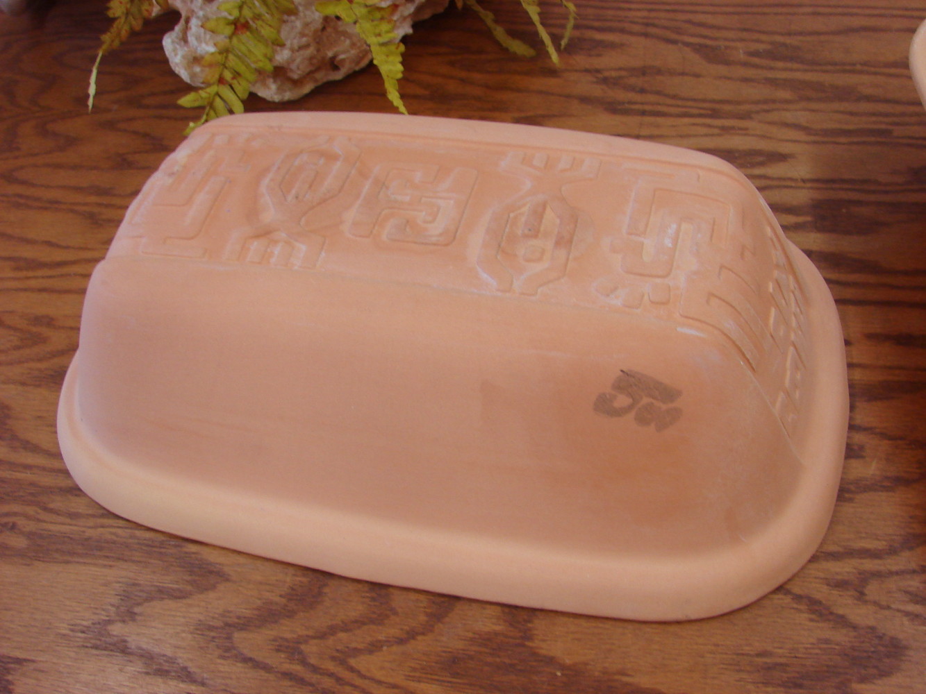 Vintage Rival Romertopf Terra Cotta Clay Roaster Baker Naturelles 4673 Marker Name - Image 3