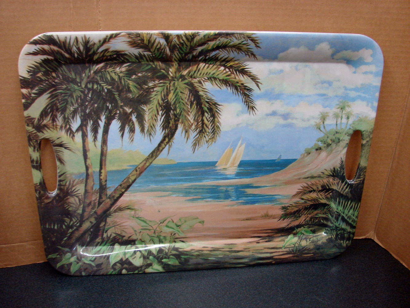 39 pc Sakura Evolution Plantation Home Melamine Dinnerware Tropical Beach Theme Party - Image 6