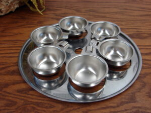 Vintage SaladMaster 10 1/2" Stainless Steel Egg Poacher Accessory for Skillet Pans