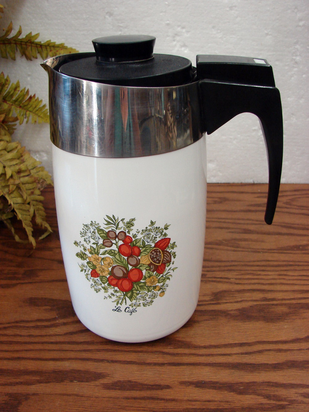 Complete Vintage Numbered Corning Ware Spice of Life #1210 Electric Coffee Pot Percolator 10 Cup