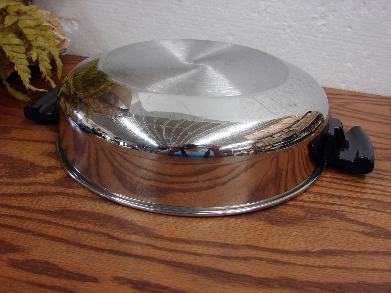 Vintage Stainless Steel Dome Lid for Electric Skillet Stock Pot 10 1/4"
