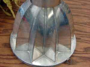 Vintage Italy for Thurnauer NYC Victorian Tin 2 Part Steamed Pudding Mold