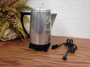 Vintage Complete West Bend Automatic Coffee Percolator #9358E 9 Cup Tested Working