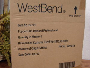 Brand New West Bend Popcorn on Demand Professional #82701 Sealed Box