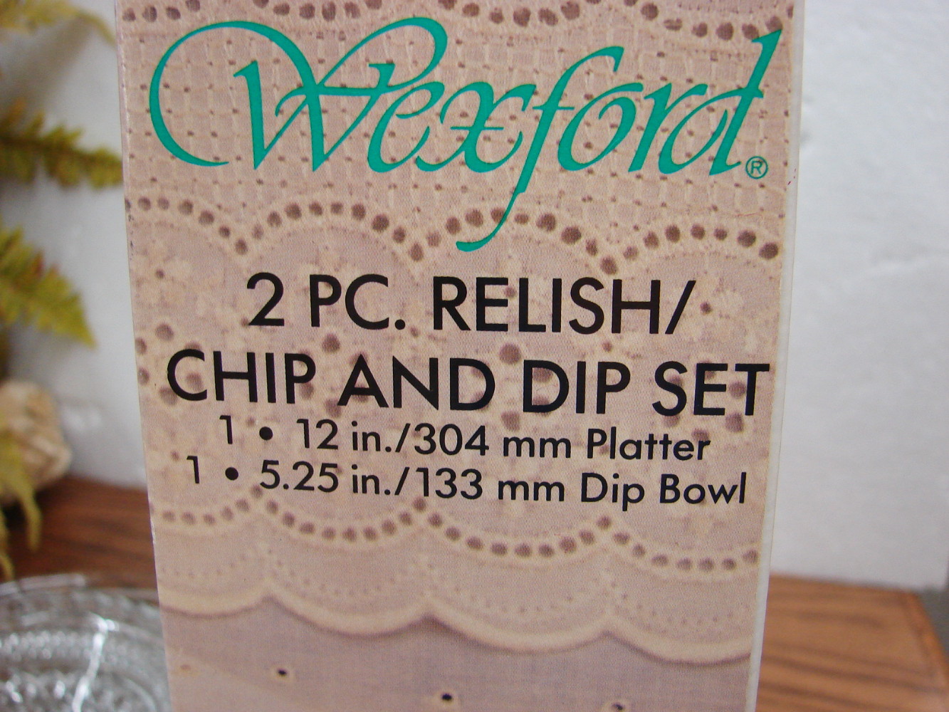 Brand New Vintage Anchor Hocking Wexford MCM Divided Relish Chip Dip Platter in Box - Image 2