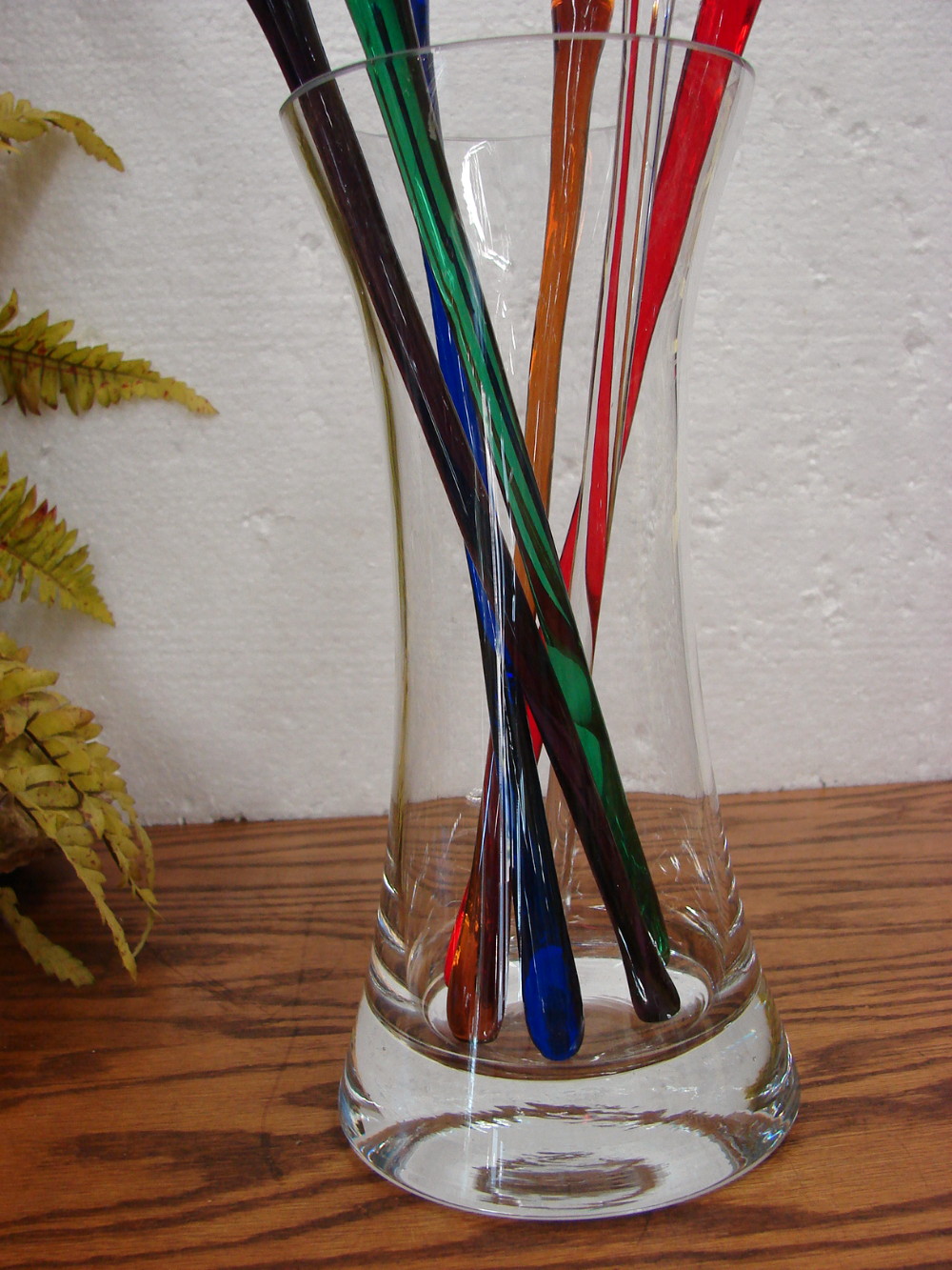 Vintage Long Stem Hand Blown Champagne Flutes in Crystal Vase Artland Glass - Image 3