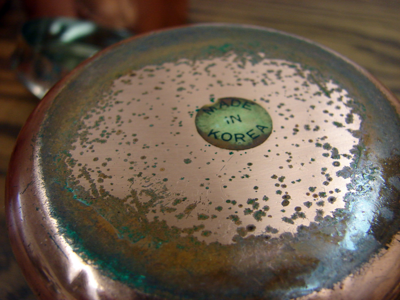 Vintage MCM 4 Piece Copper Tin Lined Canister Set Korea Brass Plaques - Image 7