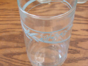 Set/5 Vintage Corning Ware Corelle Blue Lily Drinking Glasses Tumblers 12 oz