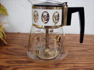 Vintage MCM David Douglas Gold Flameware Coffee Percolator Complete