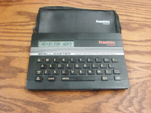 Vintage Franklin Spelling Computer SA-103 Hand Held Early Electronic Spell Check w/ Case