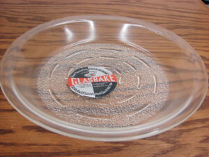 Brand New Vintage Glasbake Pie Plate Clear Glass w/ Label Heat Resisting Oven Glassware