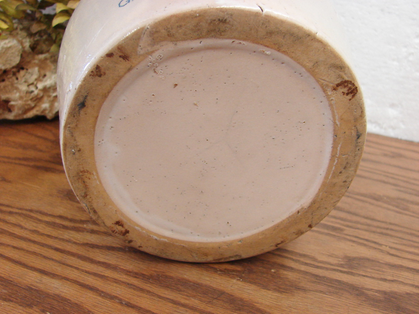 Vintage Red Wing Western Stoneware Burg Junior Department Store Grafton ND Advertising Bean Pot no Lid - Image 3