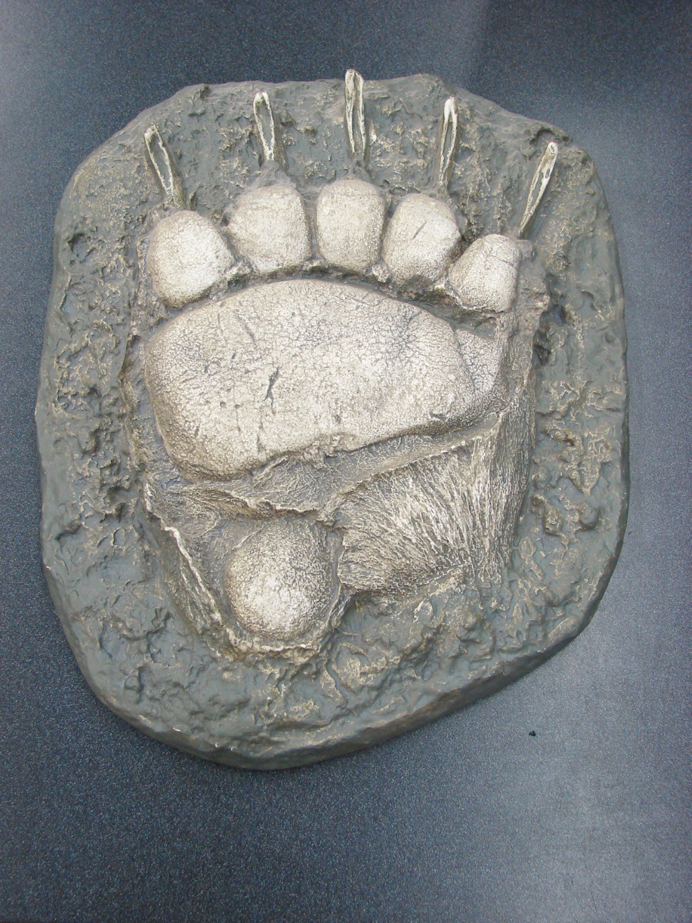 Cast Grizzly Bear Track Wall Hanging Bridger Trading Co. 14 x 11" - Image 2