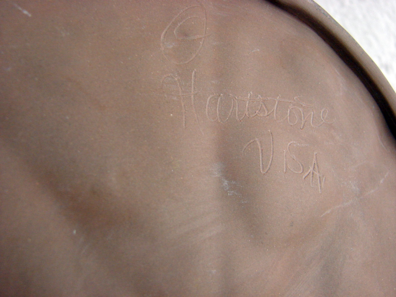 Vintage Hartstone Shortbread Stoneware Mold Hearts & Tulips Pattern 10" - Image 2