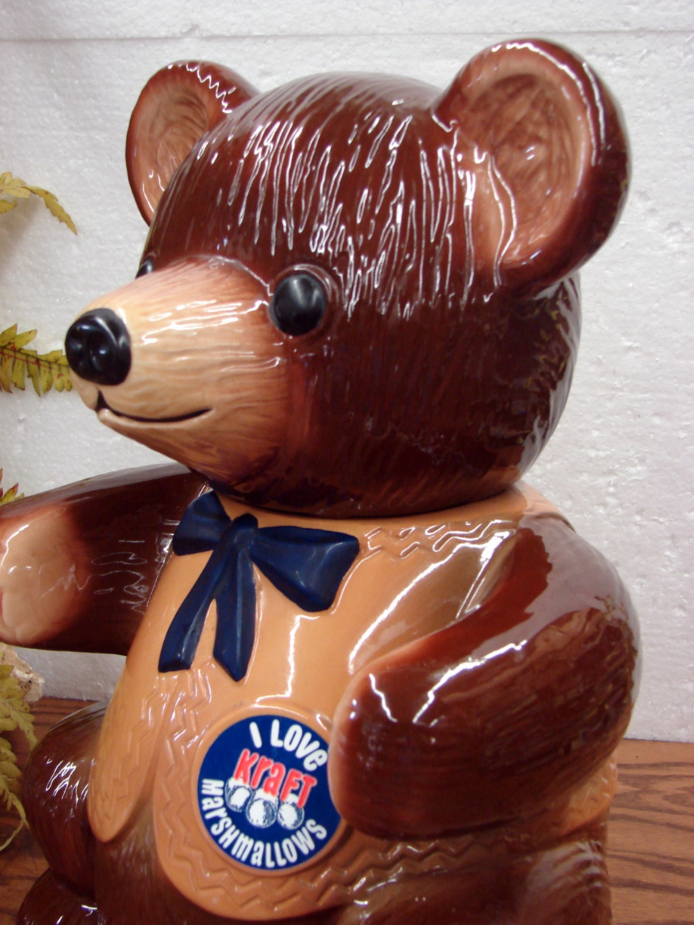 1982 Advertising Regal China Kraft Marshmallow Bear Cookie Jar "I Love Kraft Marshmallows" - Image 2