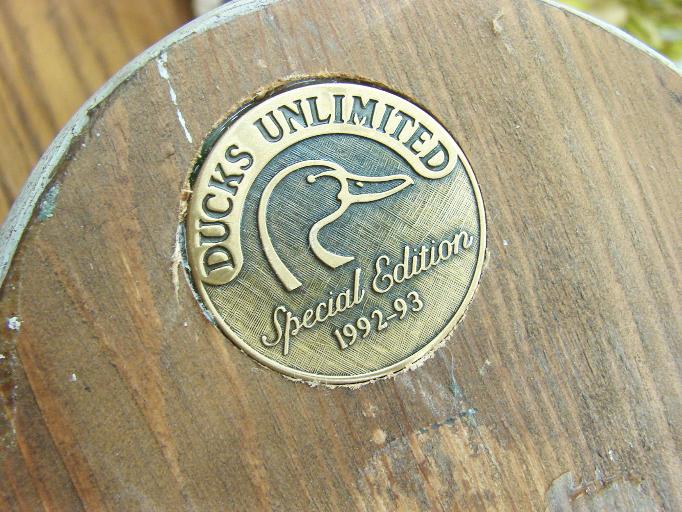Wooden David Maas Pintail Drake Duck Decoy w/ Weight Ducks Unlimited Special Edition 1992-93 - Image 7