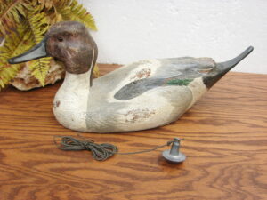Wooden David Maas Pintail Drake Duck Decoy w/ Weight Ducks Unlimited Special Edition 1992-93