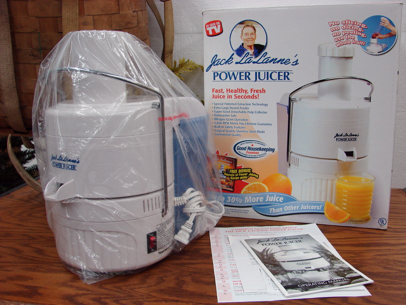 Like New Tristar Jack LaLanne's Power Juicer Centrifuge Model CL-003AP Tested in Box