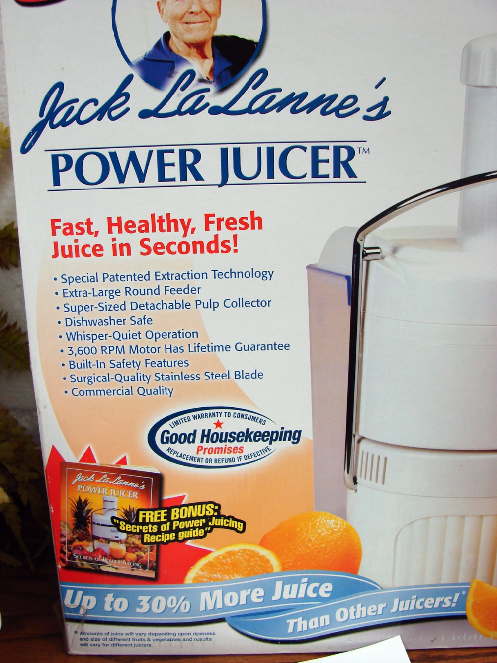 Like New Tristar Jack LaLanne's Power Juicer Centrifuge Model CL-003AP Tested in Box - Image 2