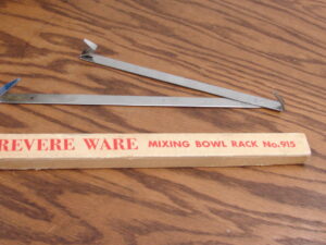Vintage Revere Ware Mixing Bowl Rack No. 915 Hanging Hook Rack w/ Box
